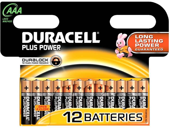 Duracell MN2400 Plus Power - Micro batterij AAA - Alkaline - 1.5V