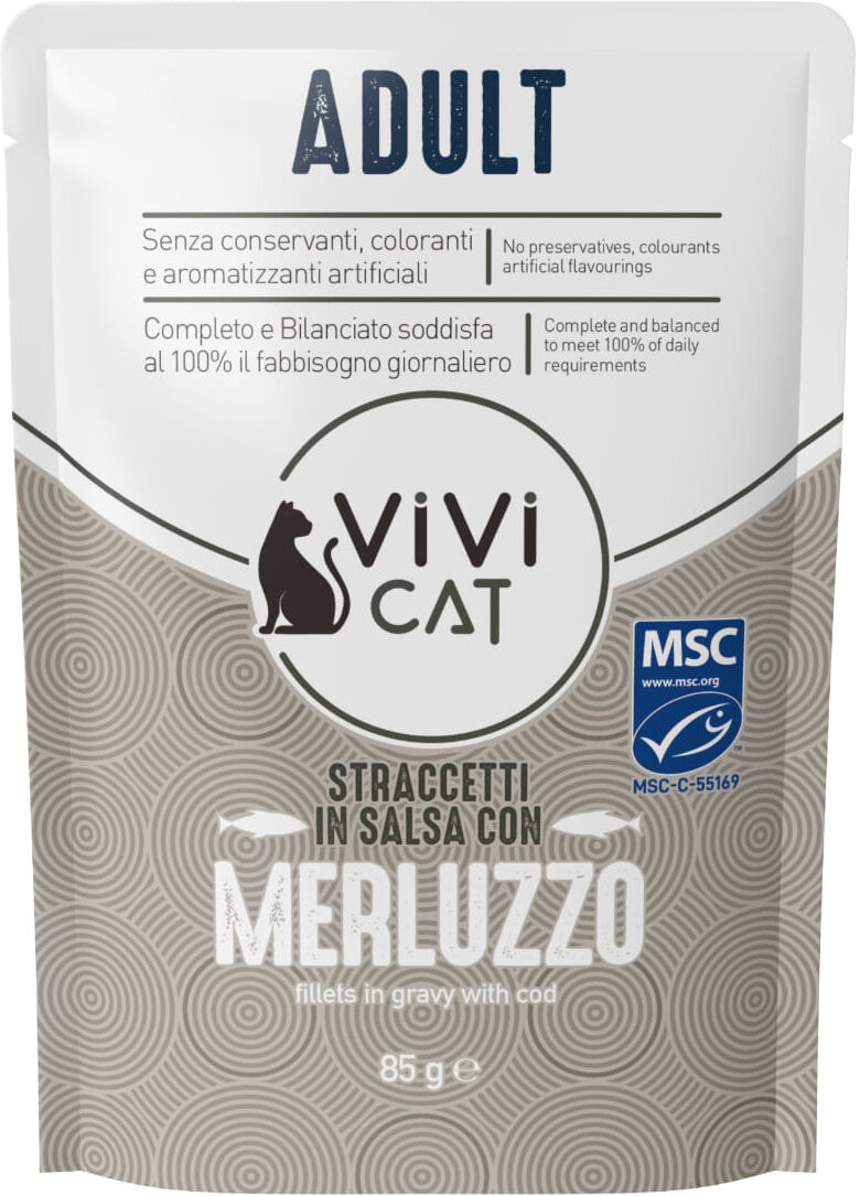 ViVi Cat Busta Multipack 28x85G MERLUZZO