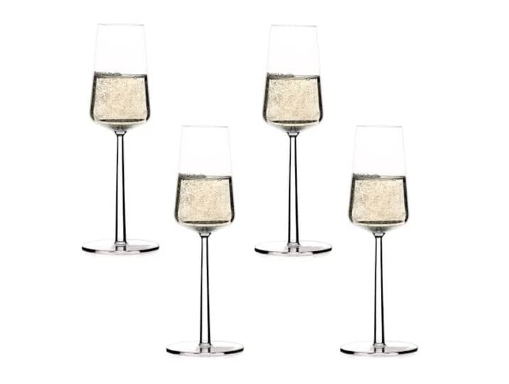 Iittala Essence Lot de 4 flûtes à champagne en verre transparent
