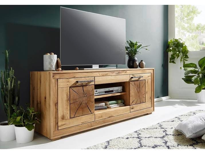 TV Board 150 cm 'Danzig' Wildeiche geölt