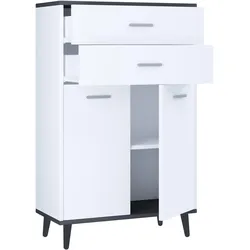 VCM, Kommode + Sideboard, Highboard Schublade "Lindas" (60 x 28 x 97 cm)