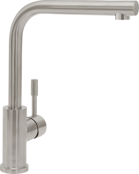 Villeroy und Boch Küchenarmatur Modern Steel 966801LC 14 l/min, flexible Anschlussschläuche, Edelstahl massiv