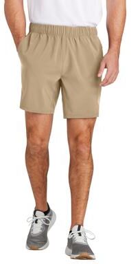 Sport-Tek ST485 Repeat 7' Short in Sport Khaki size 3XL   Polyester Blend