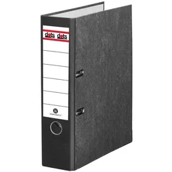 dots Ordner Rückenbreite 8 cm DIN A4 Karton schwarz marmoriert