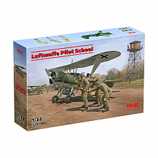 ICM - Luftwaffe Pilot School - Hs 123A (late) mit Besatzung - 1:32 - 226 Teile 306582