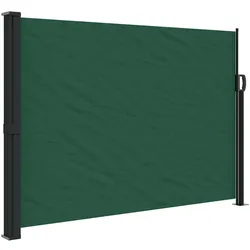 vidaXL Seitenmarkise Ausziehbar Dunkelgrün 140x500 cm