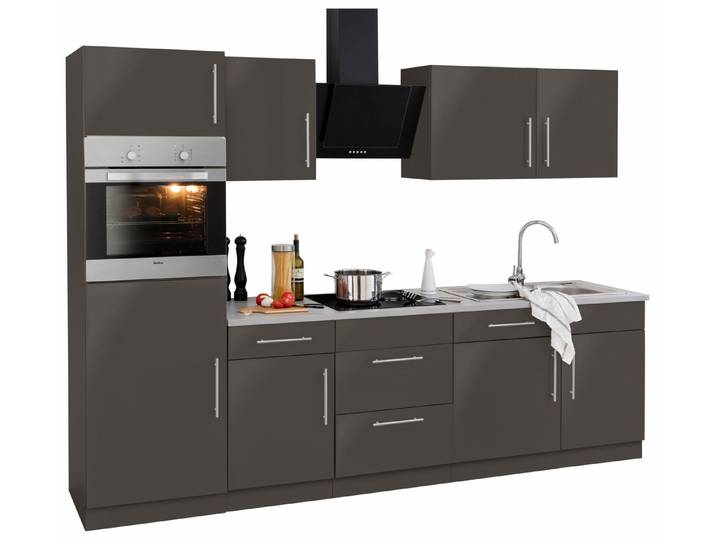 wiho Küchen Küchenzeile Cali, ohne E-Geräte, Breite 280 cm