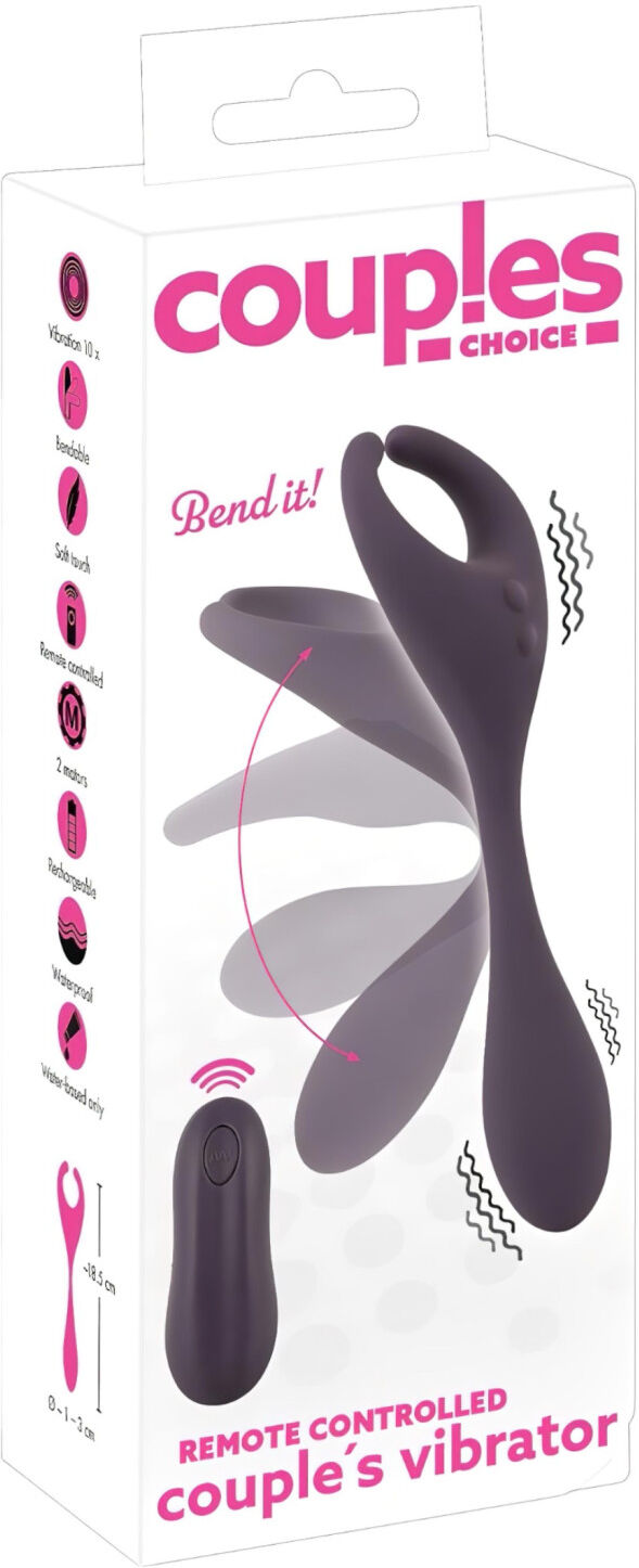 Couples Choice - Rechargeable Dual Motor Vibrator with Radio (Purple)