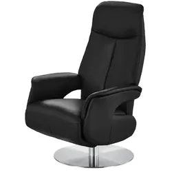 Nils Olsen Relaxsessel Leder / Kunstleder Nils , schwarz , Maße (cm): B: 70 H: 111 T: 79.0