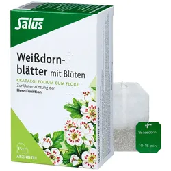WEISSDORNBLÄTTER m.Blüten Arzneitee Bio Salus Fbtl 15 St