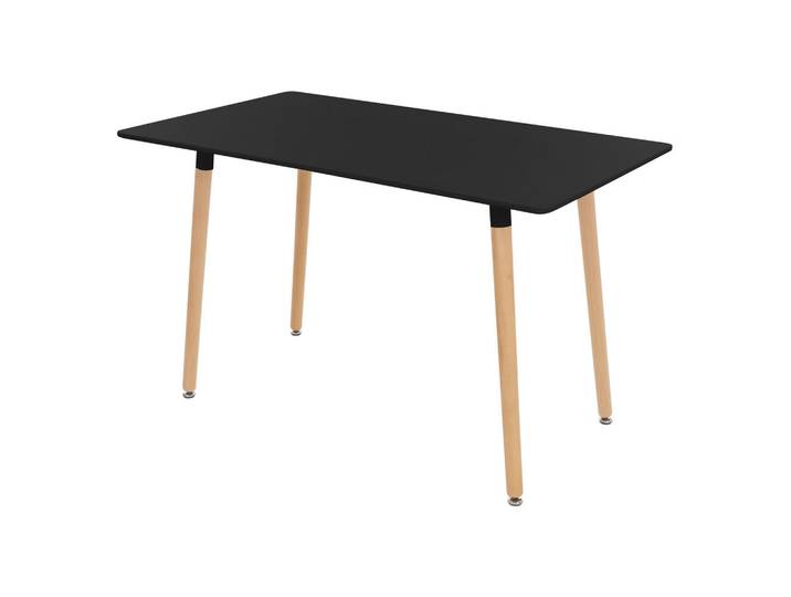Ml-Design Esstisch schwarz 120/70/75 cm, Schwarz, Rechteckig, 70x74.5x120 cm, Esszimmer, Esstische