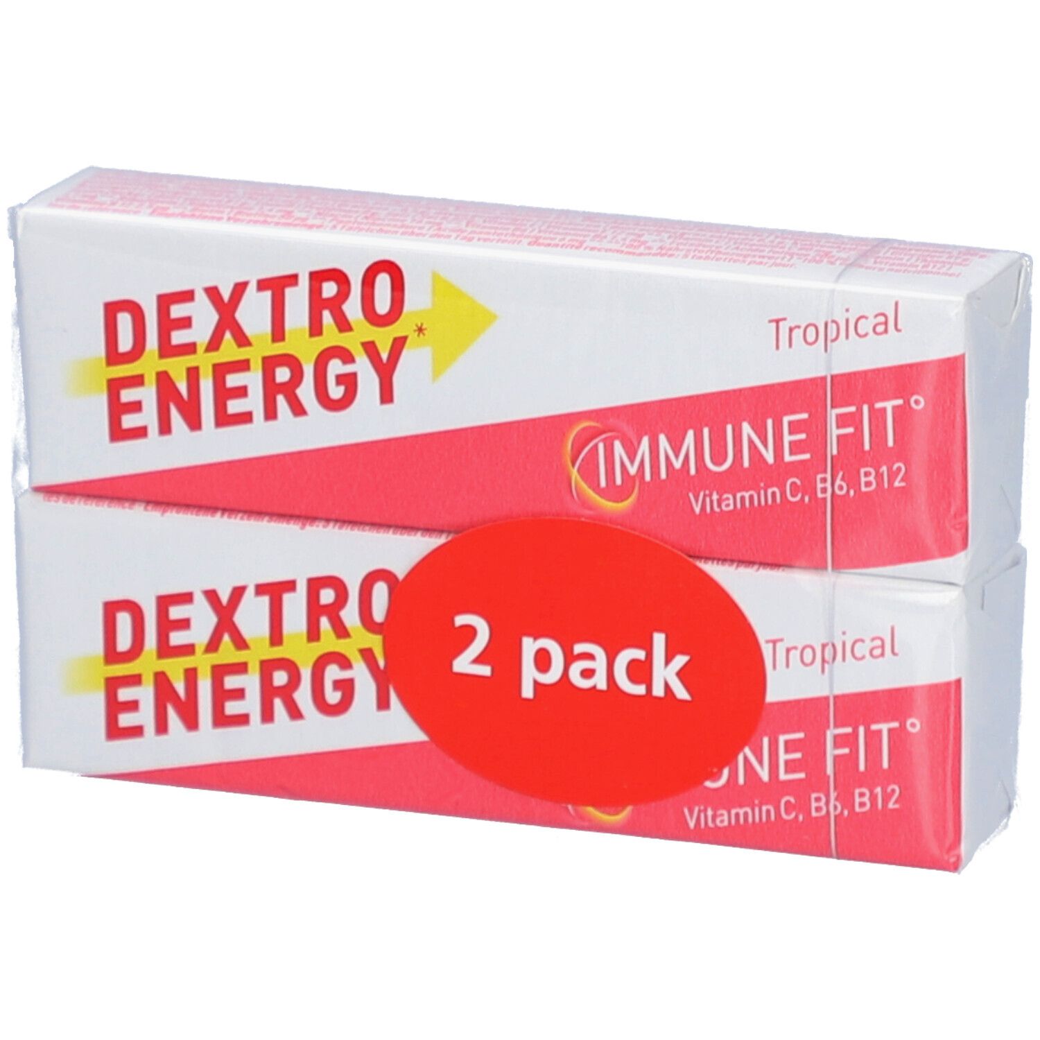 Dextro Energy Tropical + 10 Vitamine 2x14 Stk. 2x47 g Riegel