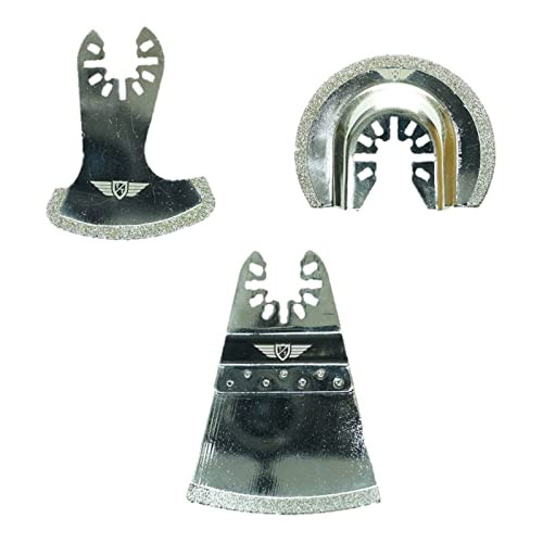 TopsTools 3 stuks FAKD3A Snelkoppeling Diamantzaagbladen voor Multitool