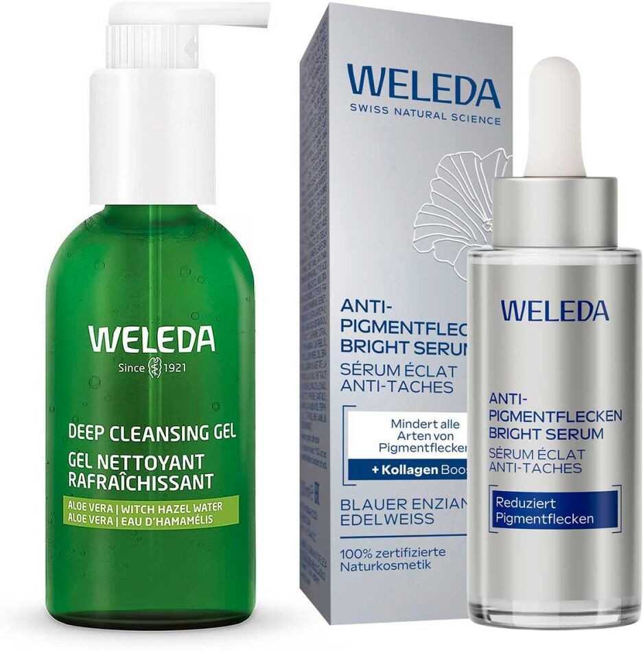 Weleda Anti-pigmentflecken Bright Serum & Deep Cleansing Gel