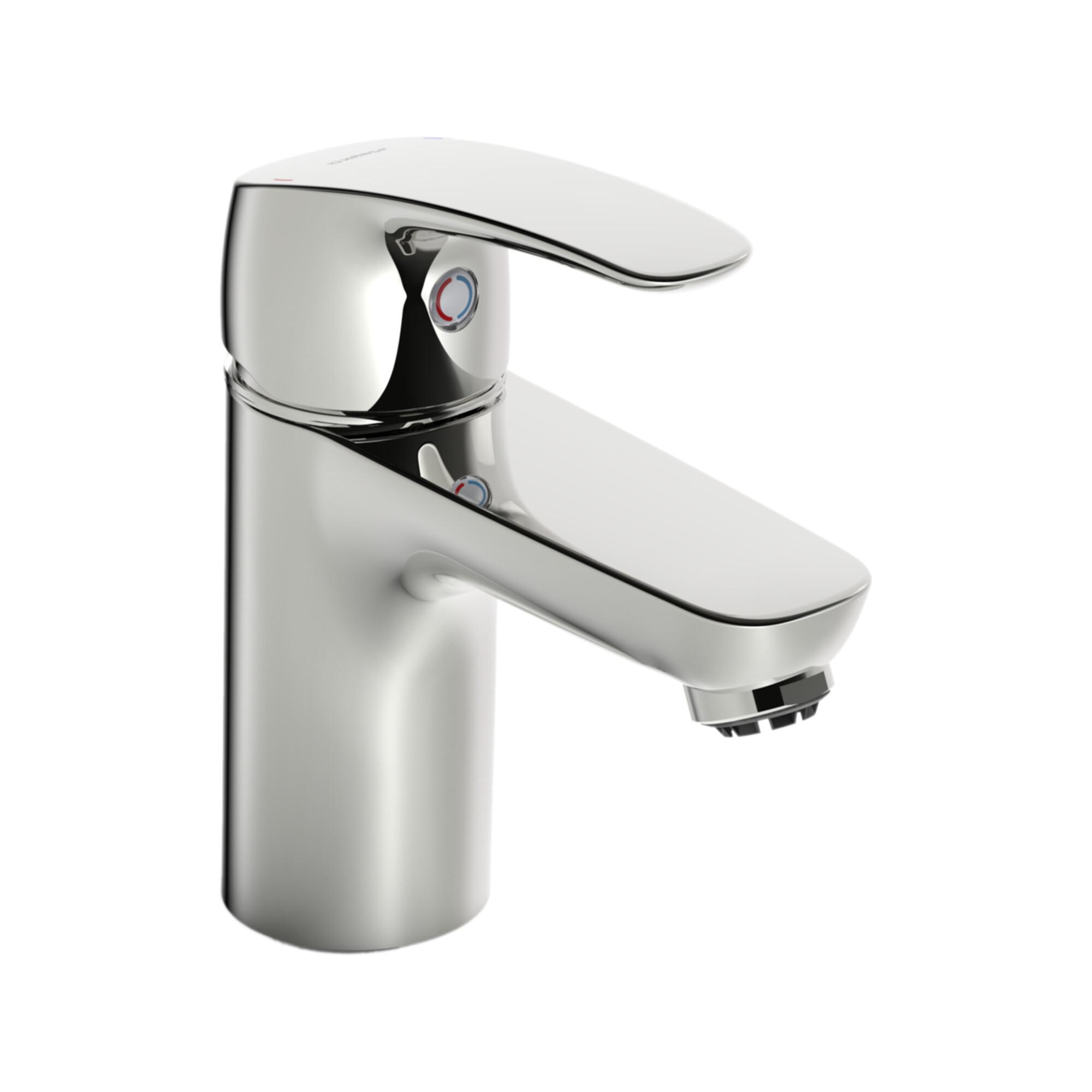 Hansa Waschtisch-Einhebelmischer HANSAPINTO ND, o Abl.-Garn., Ausladung 107mm, chrom (45341183)