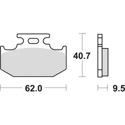 TRW Bremsbelag MCB 625