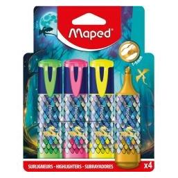 Maped DRAGON Textmarker farbsortiert, 4 St. (4x) (740713)
