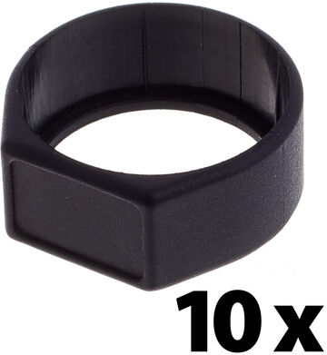 Neutrik XCR Ring Black 10x Schwarz