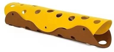 Uplift Essentials Modular Splicing Felt Cat Tunnel & Nest brown Yellow 24 In X 12 In
