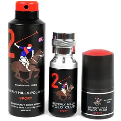 Beverly Hills Polo Club, Beauty Geschenkset, Set: Eau De Toilette + Anti-Transpirant Deodorant Spray + Anti-Transpirant Deodorant Roll-On (Parfum Set)