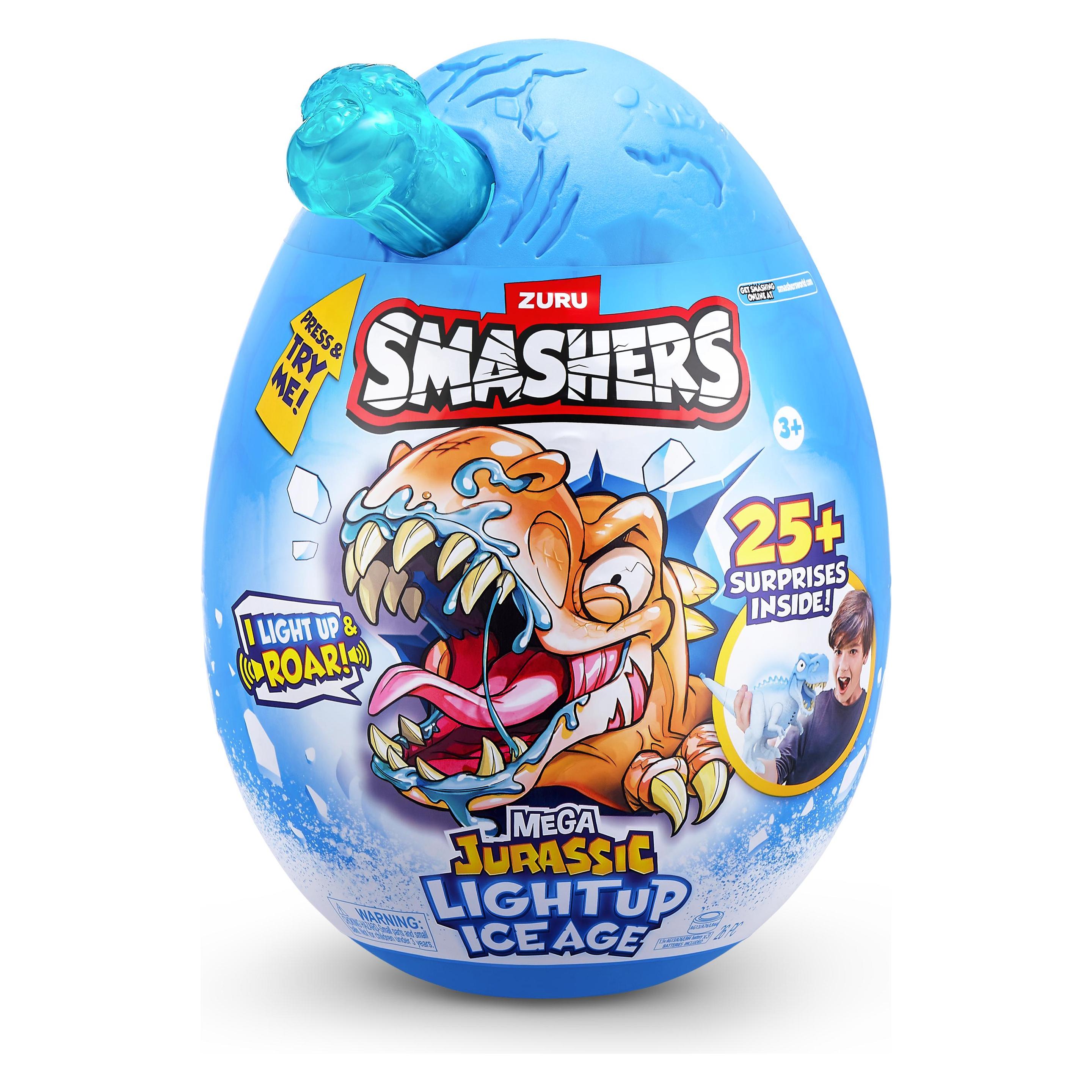Zuru Smashers - Dino Ei - Light Up Ice Age - Sammelfigur - 1 Stück (74138)
