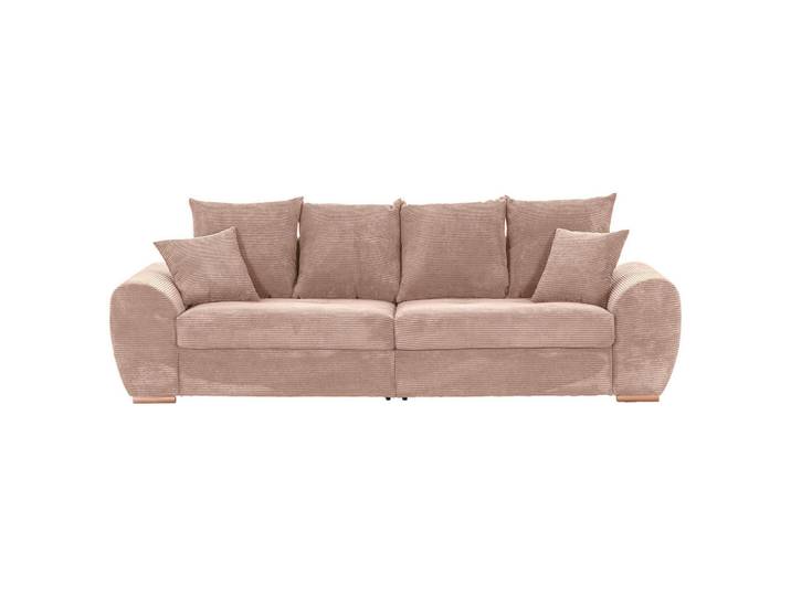 Carryhome Bigsofa, Altrosa, Holz, Buche, massiv, 2-3-Sitzer, Füllung: Schaumstoff, 270x72x109 cm, Rücken echt, Wohnzimmer, Sofas & Couches, Sofas, Bigsofas