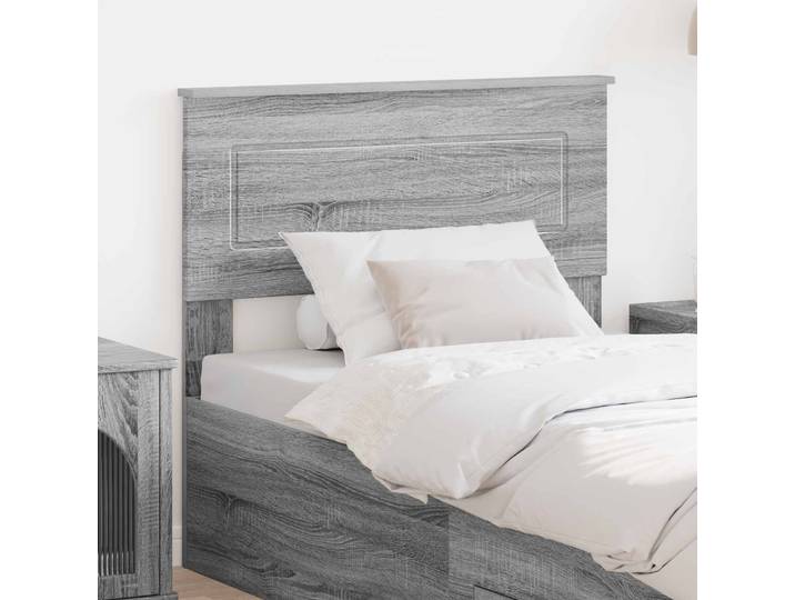 vidaXL Kopfteil Graues Sonoma Holzwerkstoff