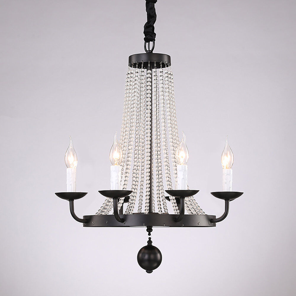 Rosdorf Park Naglee 6 - Light Candle Style Chandelier Black