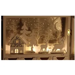Tracon LED-Weihnachts-Adventskalender Batteriefach