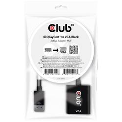 club3D CAC-2013 DisplayPort / VGA Adapter [1x DisplayPort Stecker - 1x VGA-Buchse] Schwarz 0 mm