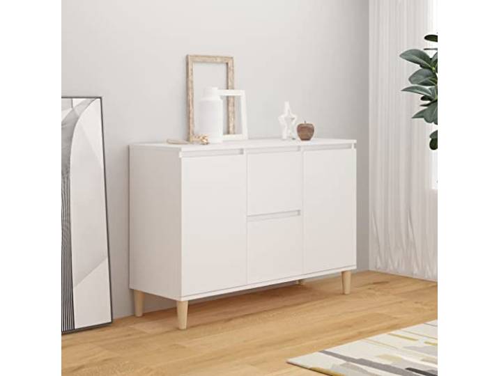 DYRJDJWIDHW kommode mit 6 schubladen,kommode Schlafzimmer,Sideboard Weiß 103,5x35x70 cm Holzwerkstoffkommode,Sideboard,kommode mit schubladen,