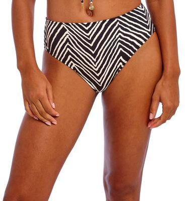 Plus Size Women's Fiji Falls High Waist Bikini Brief by Elomi Swim in Black (Size M)