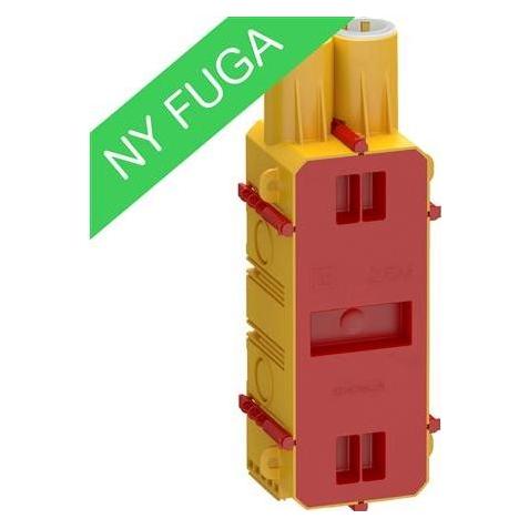 LK FUGA Prefab indstøbningsdåse 2,5 modul med låg, gul. (AAK504D6025)