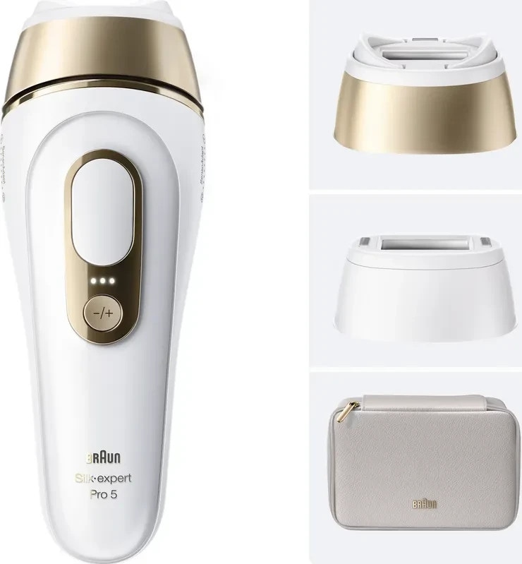 Braun Haarentferner Silk expert Pro 5 PL5210 IPL Weiß/ Gold