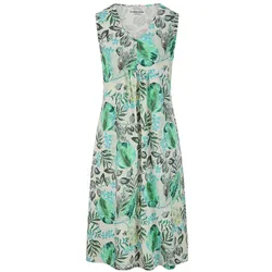 Ärmelloses Kleid Johanne Green Cotton weiss, 52