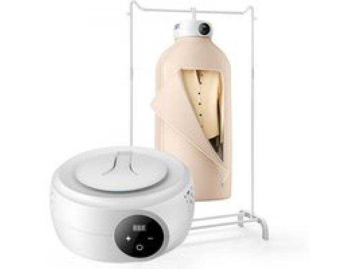 VEVOR tragbarer Wäschetrockner 600 W, Wäschespinne mit Trocknertasche, PTC-Heizung und LED-Anzeige, faltbarer Mini-Trockner mit 5-Stunden-Timer für Wohnungen, Wohnheime, Wohnmobile oder Hotels