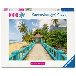 Ravensburger Puzzle - Erwachsenenpuzzle 1000 Teile - Farbenfrohe Brücke in Malaysia