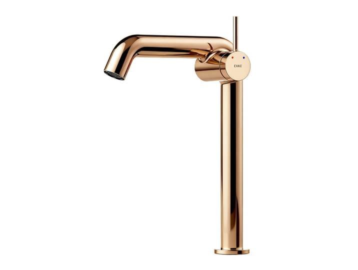 Emke Waschtischarmatur Wasserzulaufrohr aus Edelstahl Rosengold 26cm, Roségold, Metall, L-Form, 22x33.2x7.6 cm, Badezimmer, Waschbecken & Armaturen, Armaturen