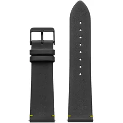 Watx & Colors Uhrband WXCO1729 Schwarz (Leder), Uhrenarmband, Schwarz