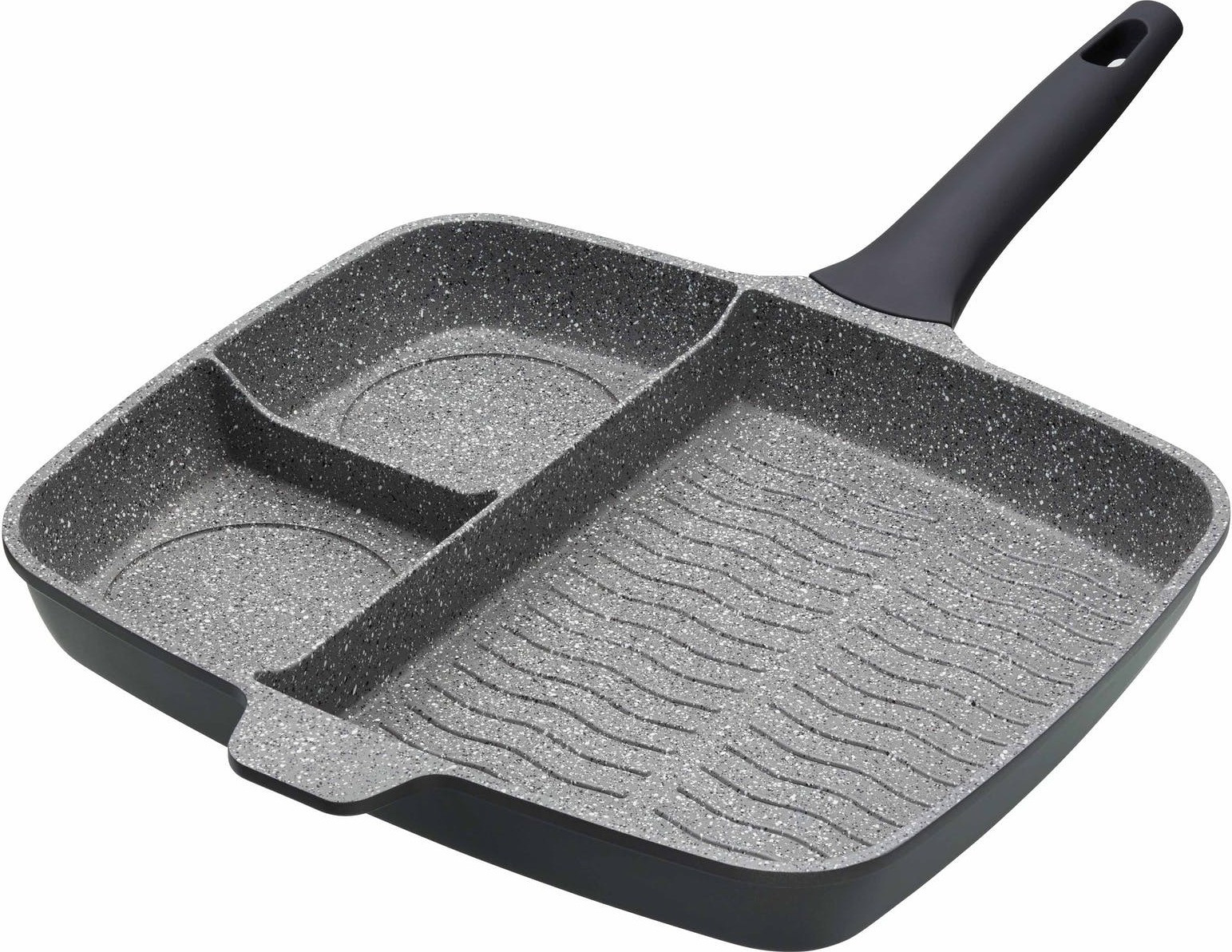 MasterClass All-in-one braadpan van gegoten aluminium, geschikt voor inductie, met antiaanbaklaag, diameter: 32 cm