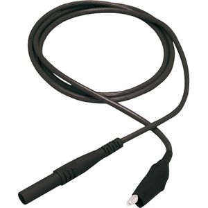 McPower Messleitung 1325535, 1m, schwarz, mit Krokodilklemme