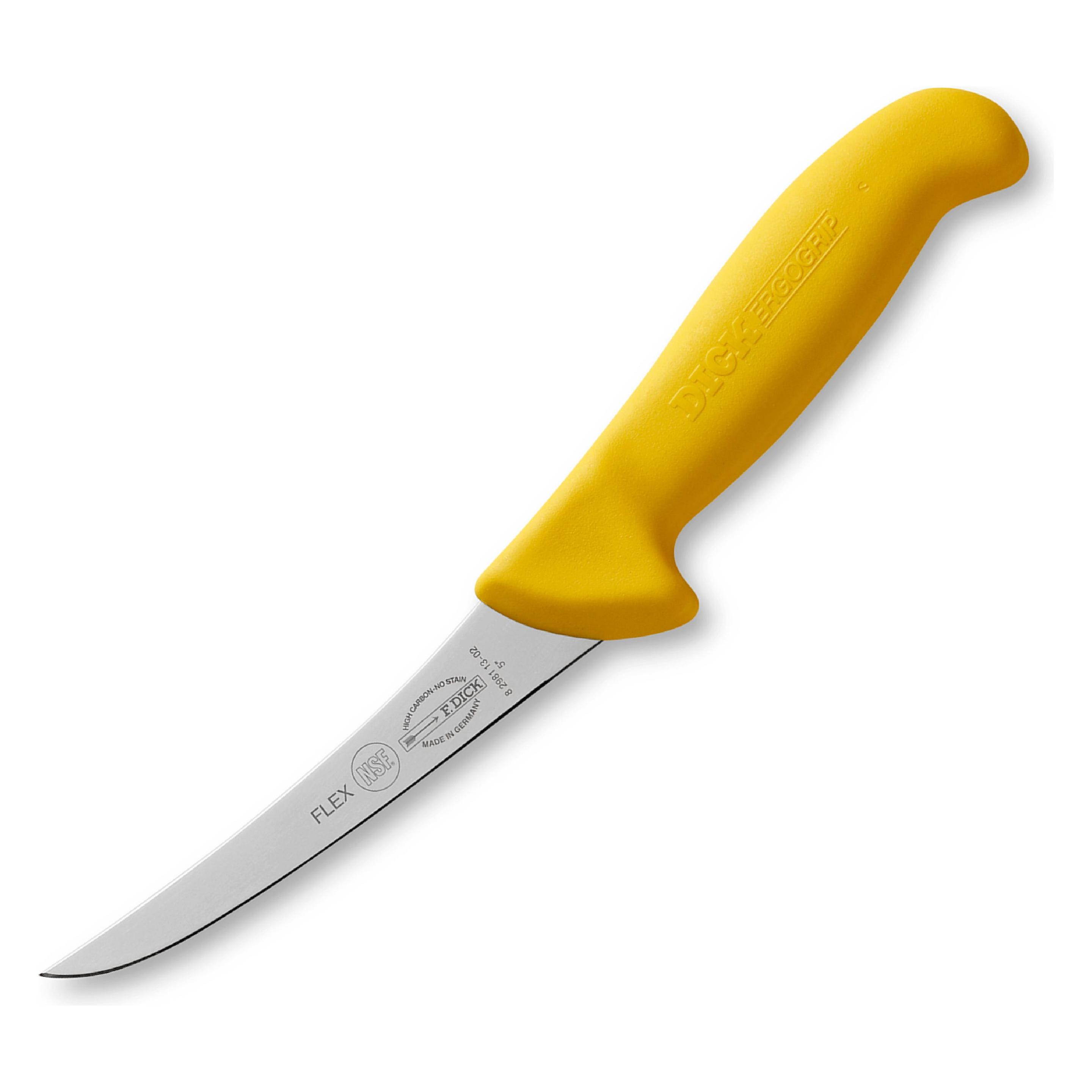 F. Dick Ausbeinmesser, ErgoGrip, flexibel (Klinge 13cm, nichtrostend, 56öÅ"ö°ÅÃ HRC) (13 cm, 1x) (ErgoGrip)