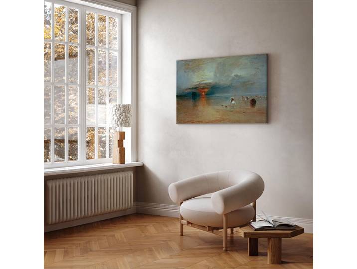 Toile Plage de Calais Feutre Gris/Gris 120 x 80cm