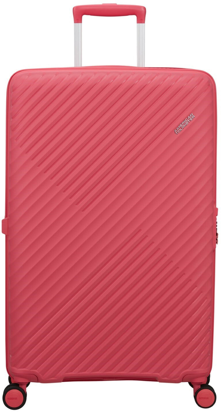 American Tourister Diablast 78cm 4-Wheel Large Expandable Suitcase - Pink Glitch