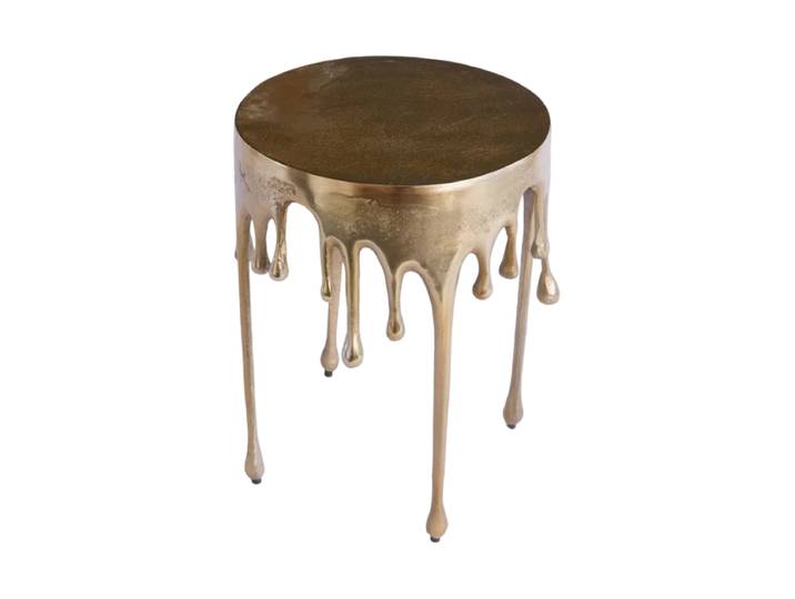 Design Beistelltisch „Liquid“ Gold Ø 37 / Höhe 51 cm Invicta Interiors