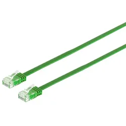 Patchkabel Cat. 6 flach, U/UTP, grün, 15m