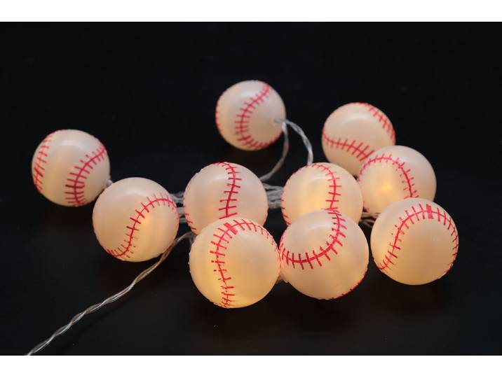 Mood Akku Lichterkette 5cm Baseball