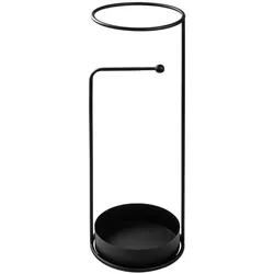 SCHIRMSTÄNDER aus schwarzem Metall 22/22/60 cm