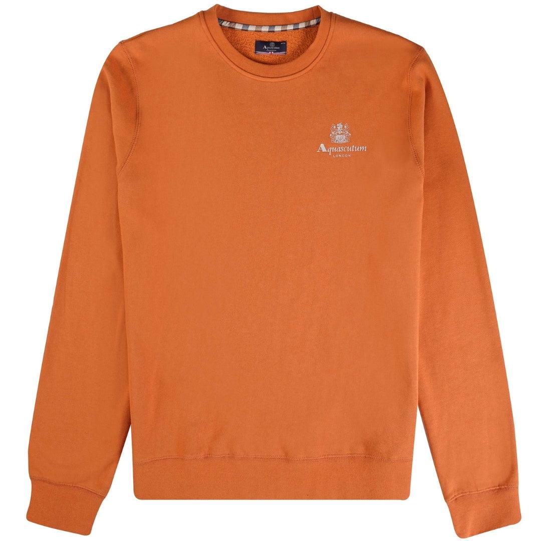 Aquascutum Active Small Logo Oranje Sweatshirt