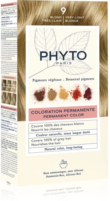 Phyto Color coloration cheveux sans ammoniaque teinte 9 Very Light Blonde 1 pcs
